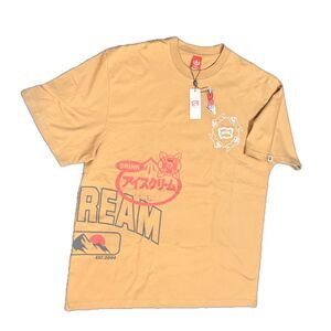 NWT BBC Ice Cream T-Shirt Men’s Large Mustard Multi Logo Mashup Grail